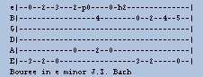 How to read guitar tab with J.S. Bach